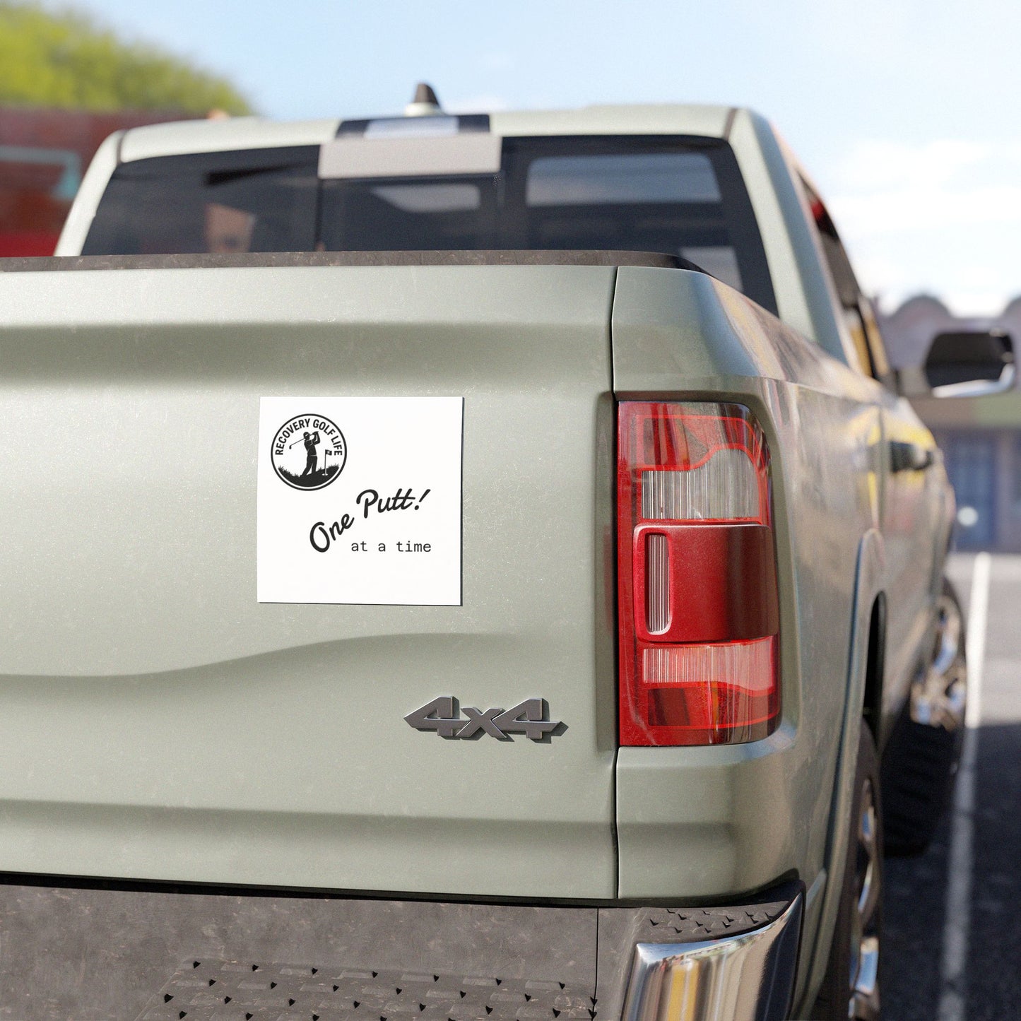 One Putt at a Time - Car Magnet