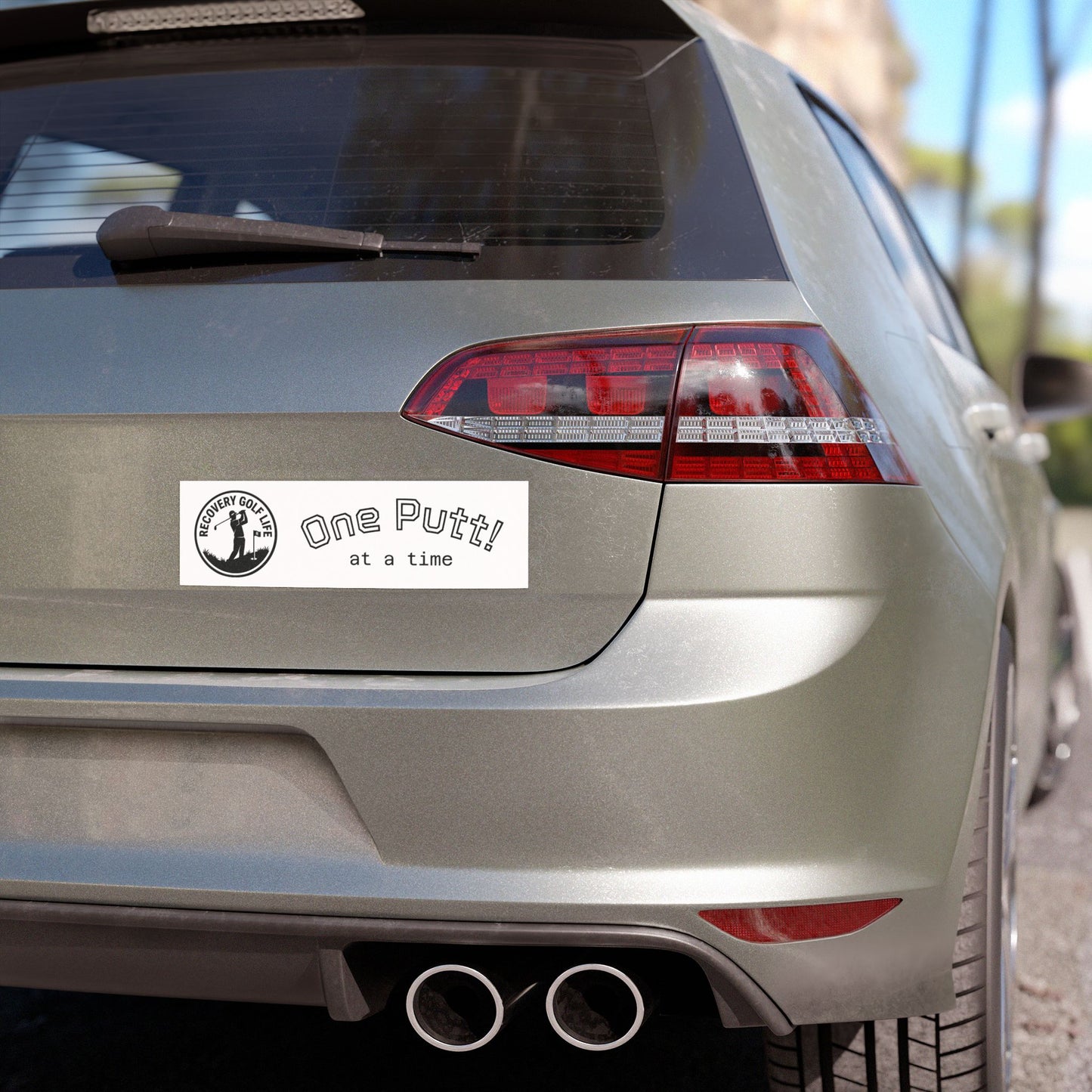 One Putt at a Time - Car Magnet