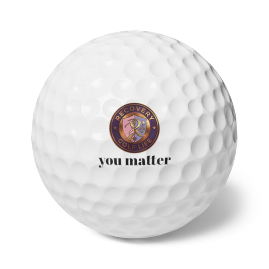 "You Matter" Golf Balls, 6pcs