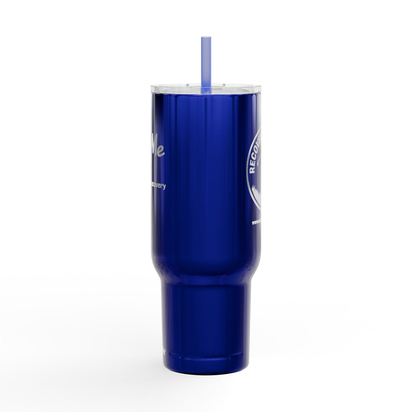 "Ask me about Recovery" Tumbler | Engraved 40oz Insulated Travel Cup with Lid