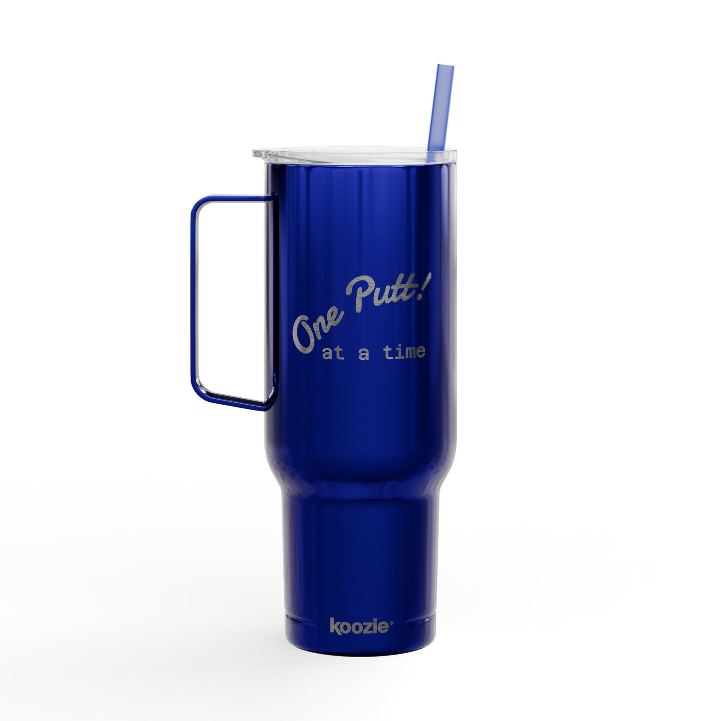 One Putt at a Time Tumbler | Engraved 40oz Insulated Travel Cup with Lid