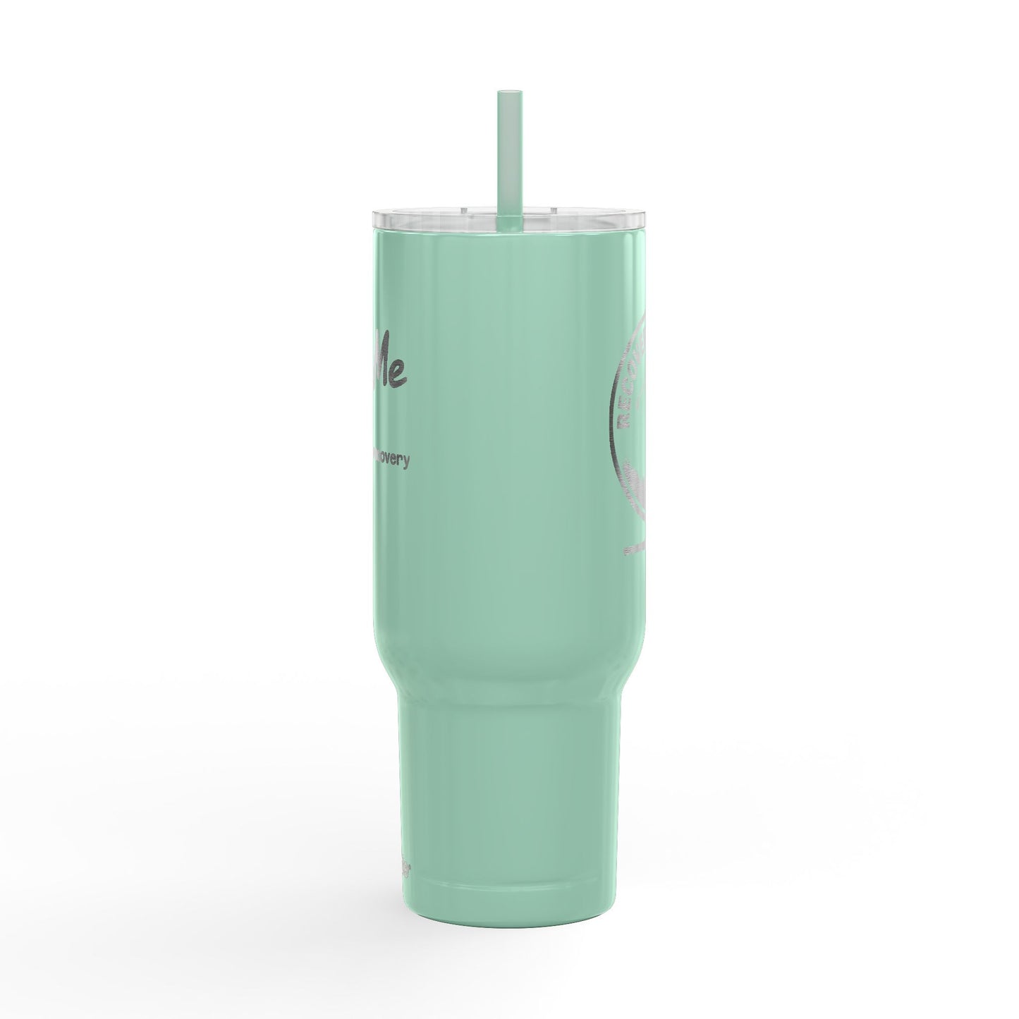 "Ask me about Recovery" Tumbler | Engraved 40oz Insulated Travel Cup with Lid