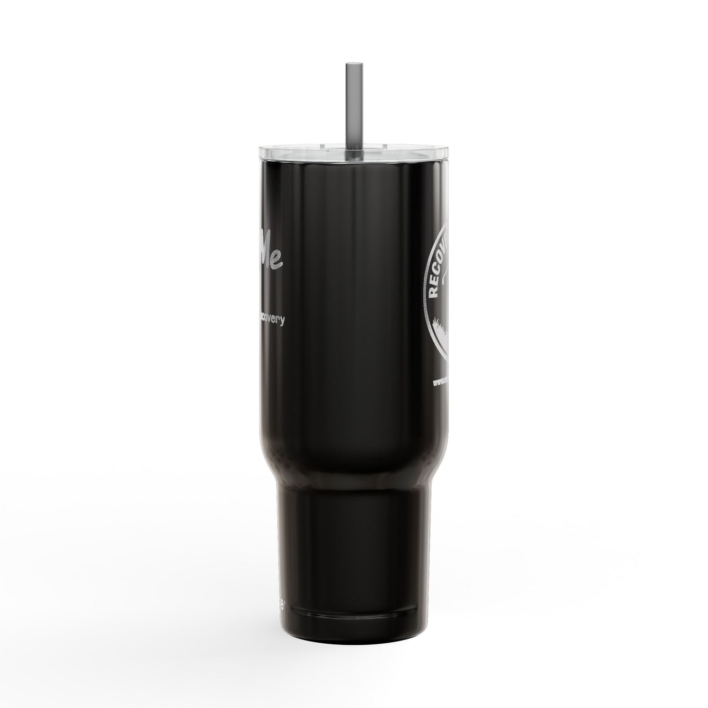 "Ask me about Recovery" Tumbler | Engraved 40oz Insulated Travel Cup with Lid