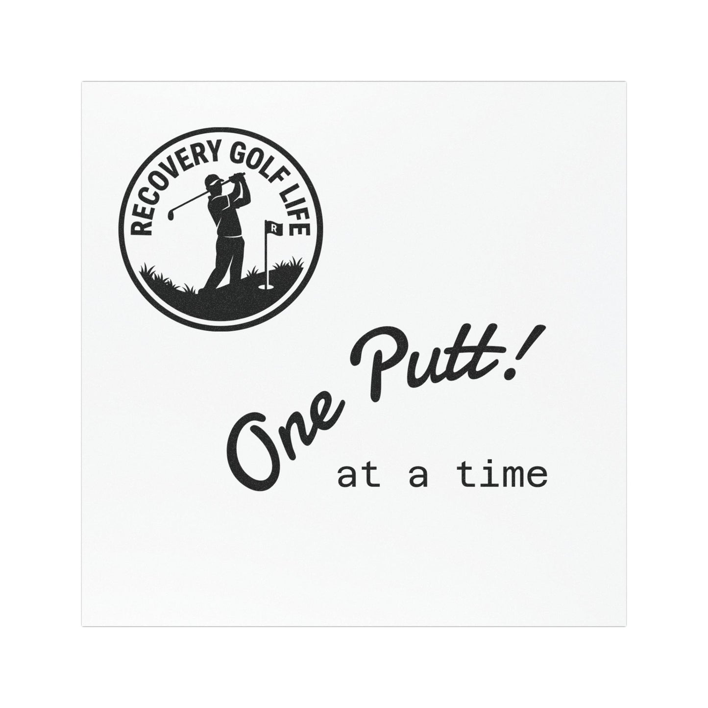 One Putt at a Time - Car Magnet