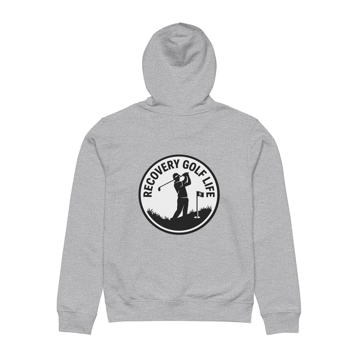 One Putt at a Time Hoodie | Recovery Golf Life logo