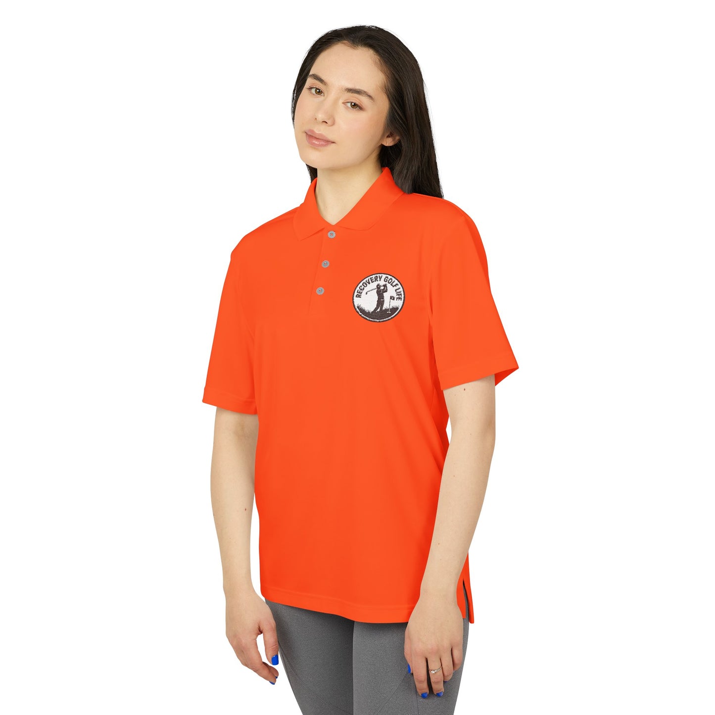 Unisex Performance Polo Shirt  — Classic Golf & Casual - Gift for Recovery Lifestyle