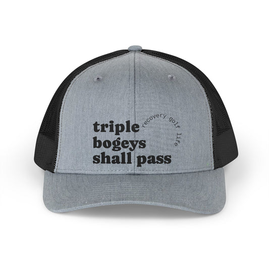 Triple Bogeys Shall Pass Hat | golf recovery phrase
