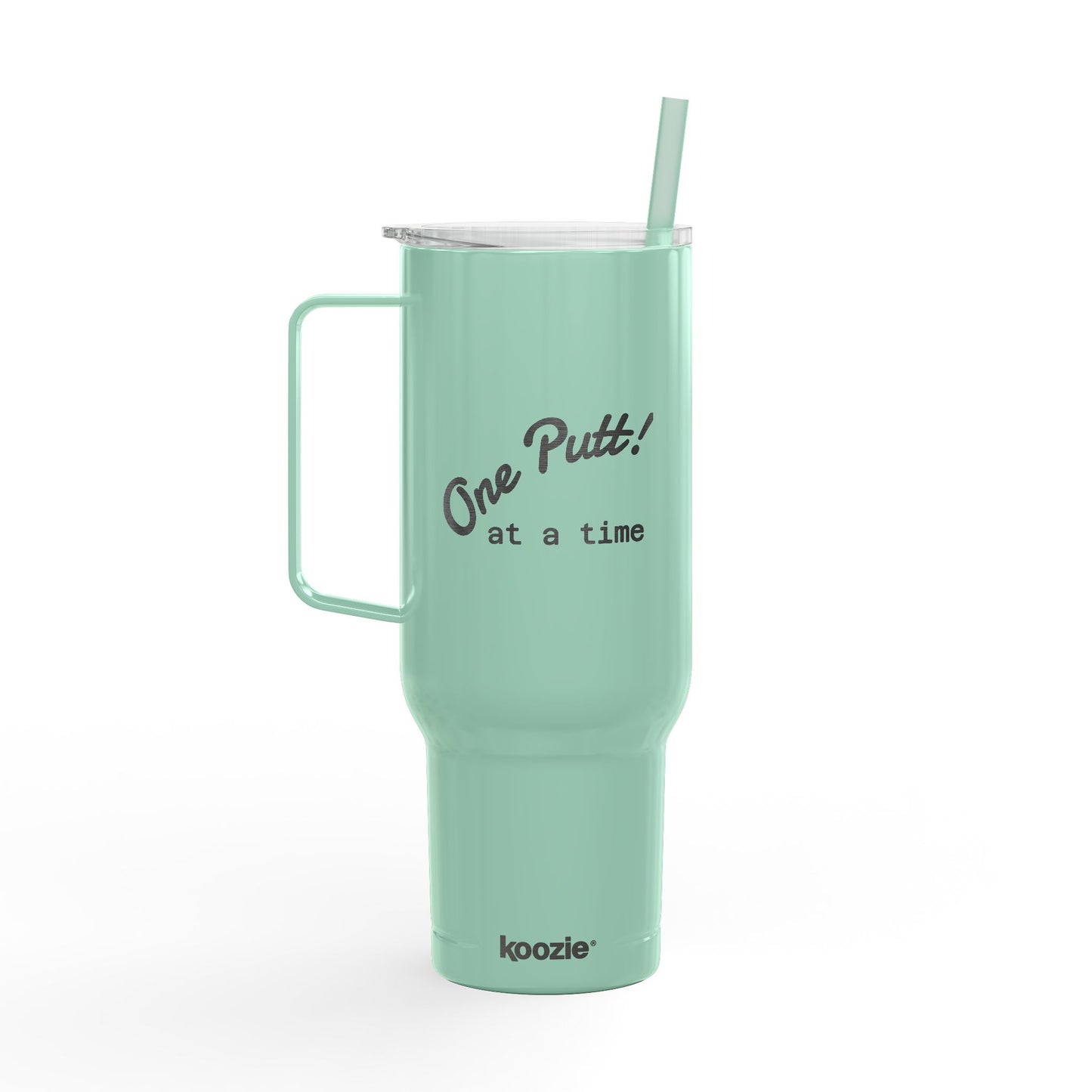 One Putt at a Time Tumbler | Engraved 40oz Insulated Travel Cup with Lid