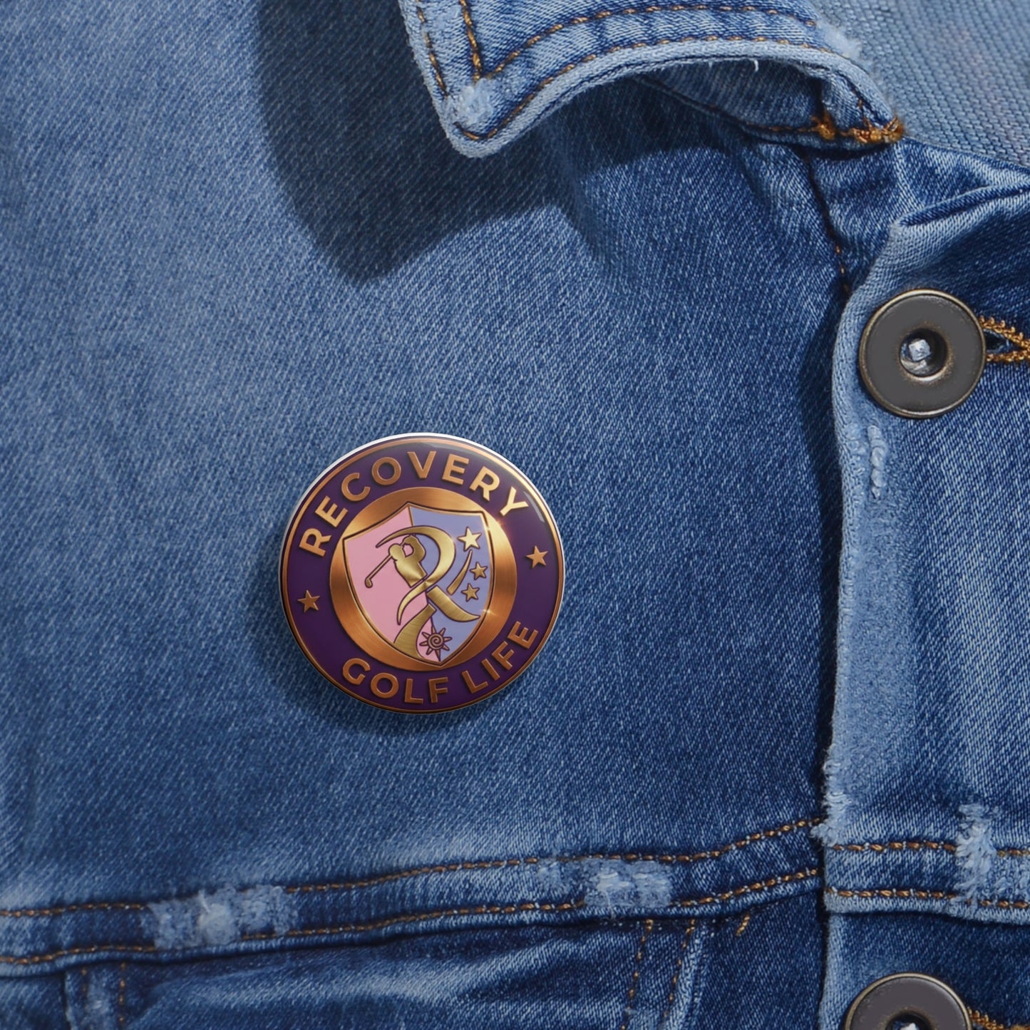 Recovery Golf Life Pin Button