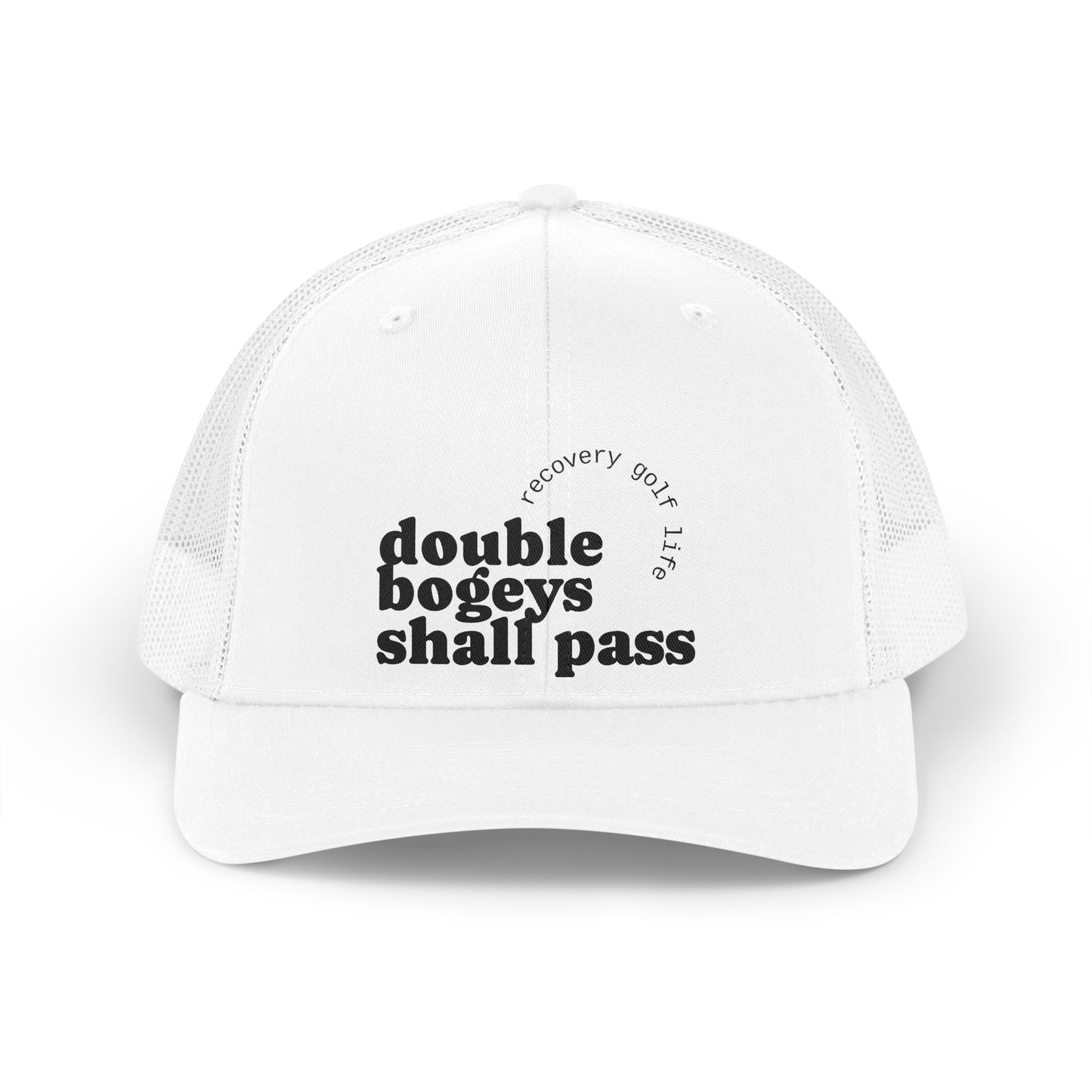 Double Bogeys Shall Pass Hat | golf recovery phrase