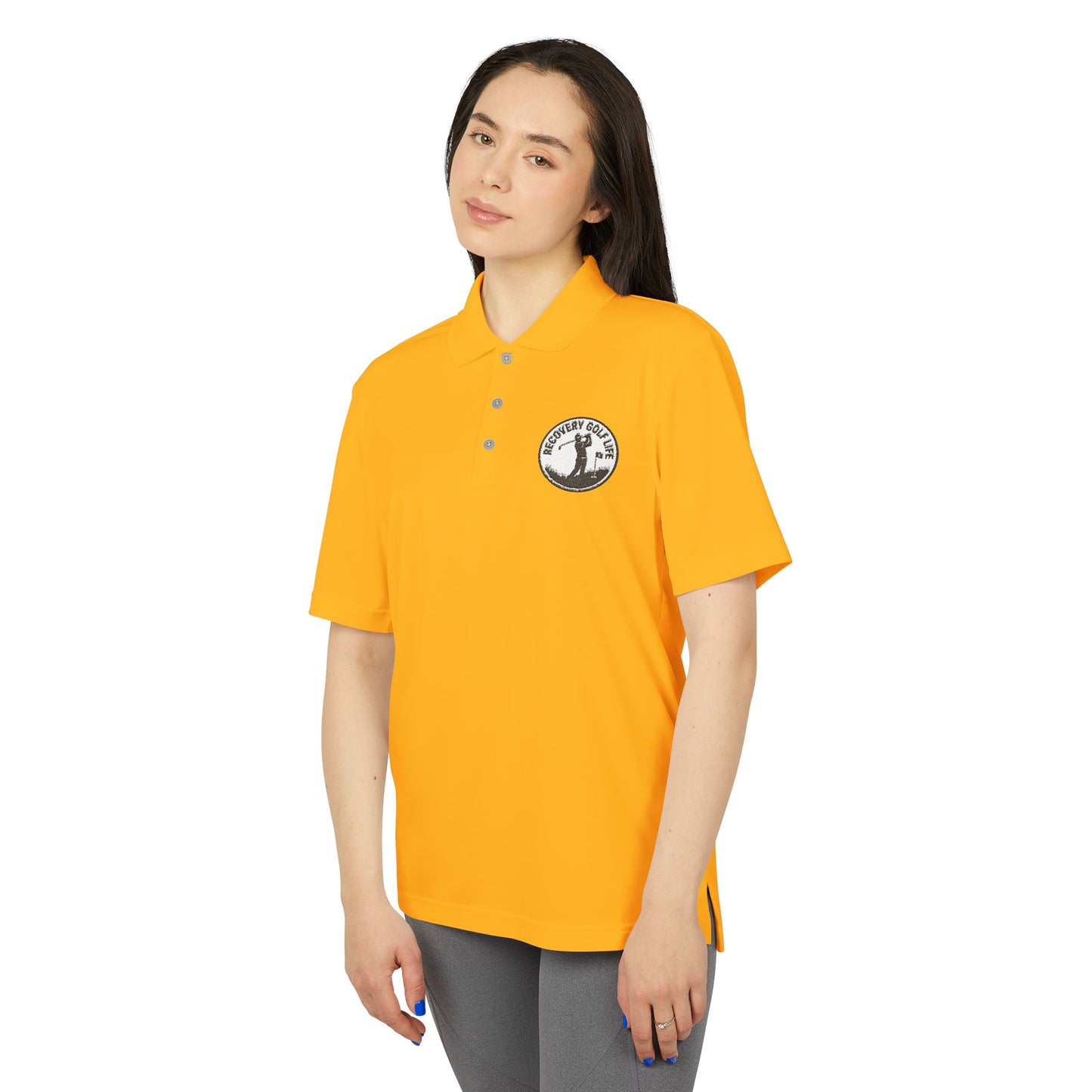 Unisex Performance Polo Shirt  — Classic Golf & Casual - Gift for Recovery Lifestyle