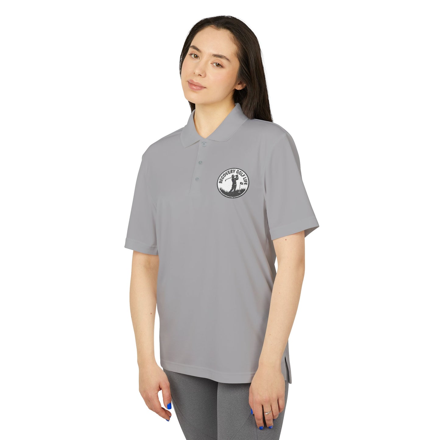 Unisex Performance Polo Shirt  — Classic Golf & Casual - Gift for Recovery Lifestyle