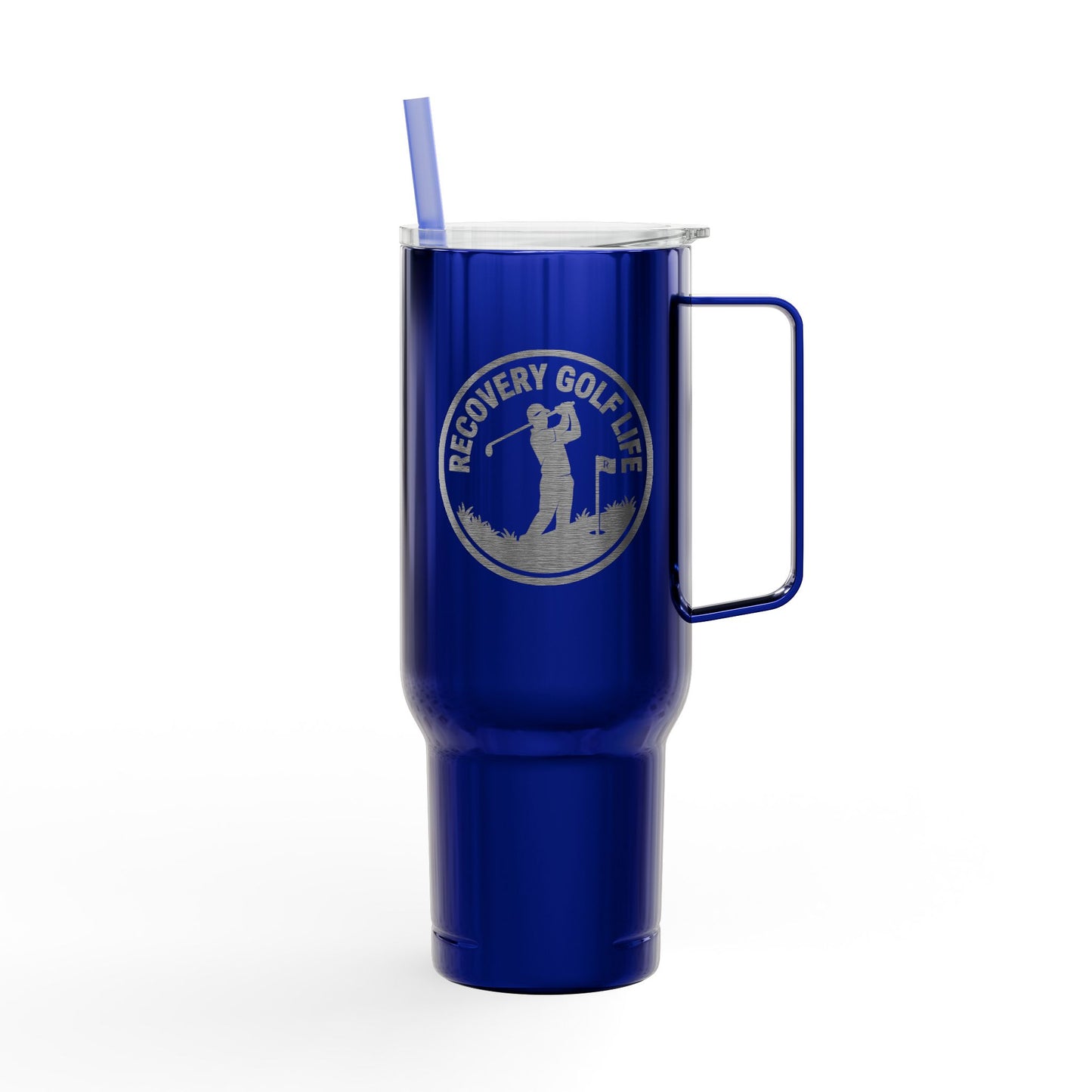 One Putt at a Time Tumbler | Engraved 40oz Insulated Travel Cup with Lid
