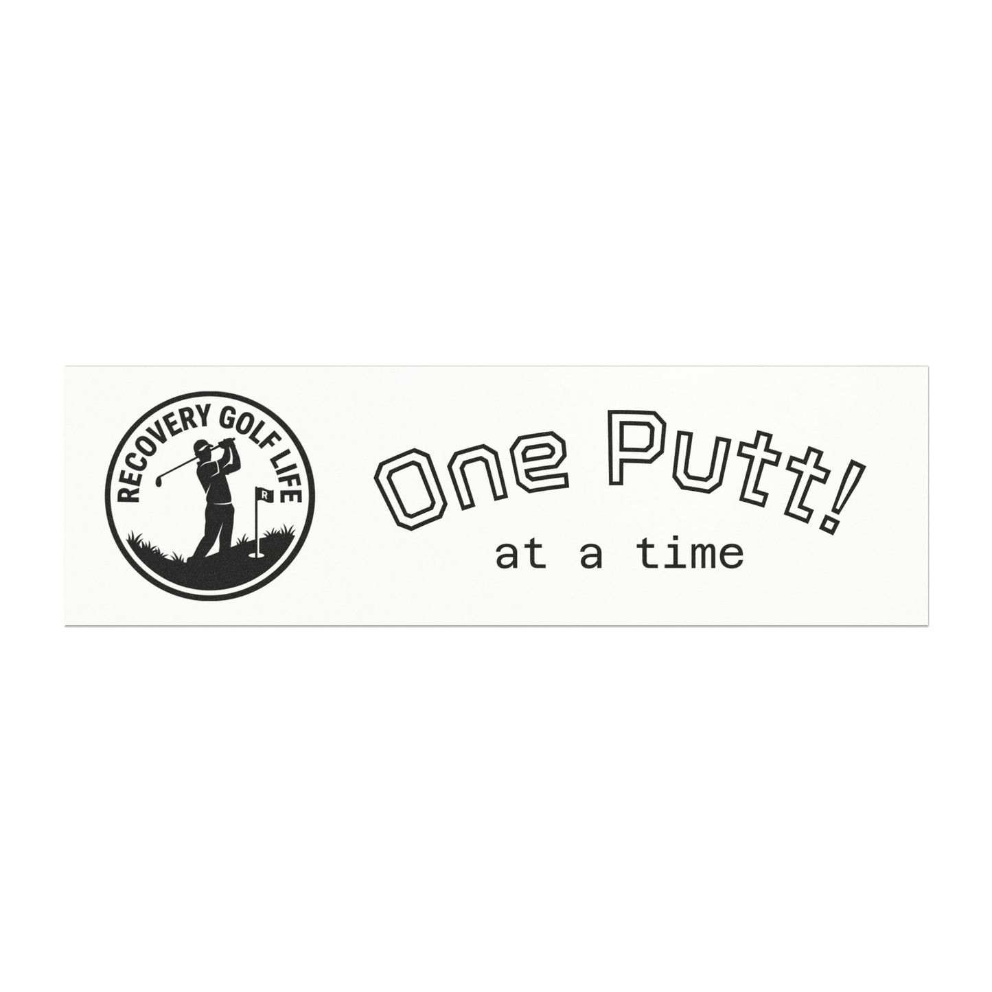 One Putt at a Time - Car Magnet