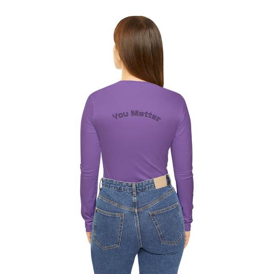"You Matter" Women's Long Sleeve V-neck Shirt