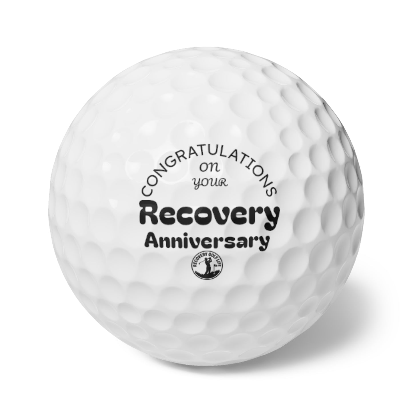 Recovery Milestone Celebration, Golf Balls 6pcs