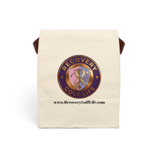 Recovery Golf Life Canvas Lunch Bag — Insulated Strap Tote