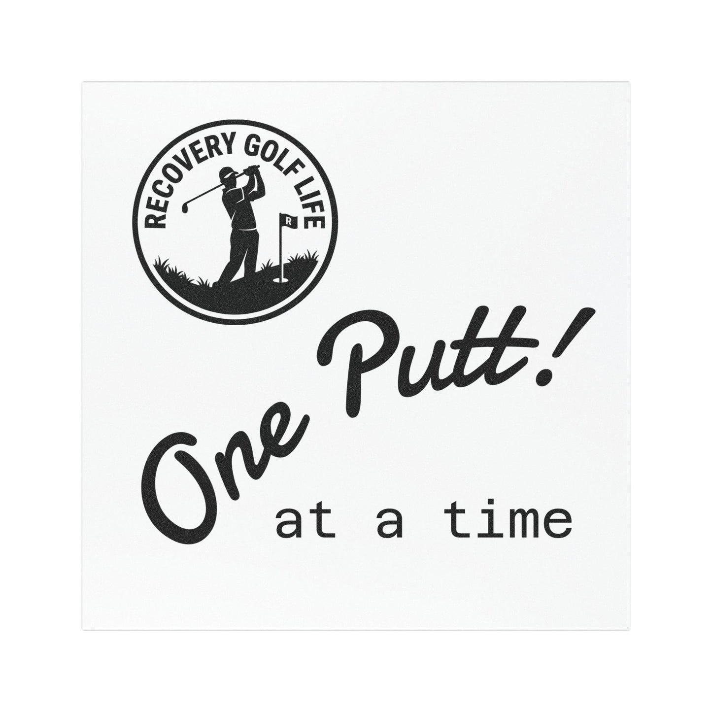 One Putt at a Time - Car Magnet