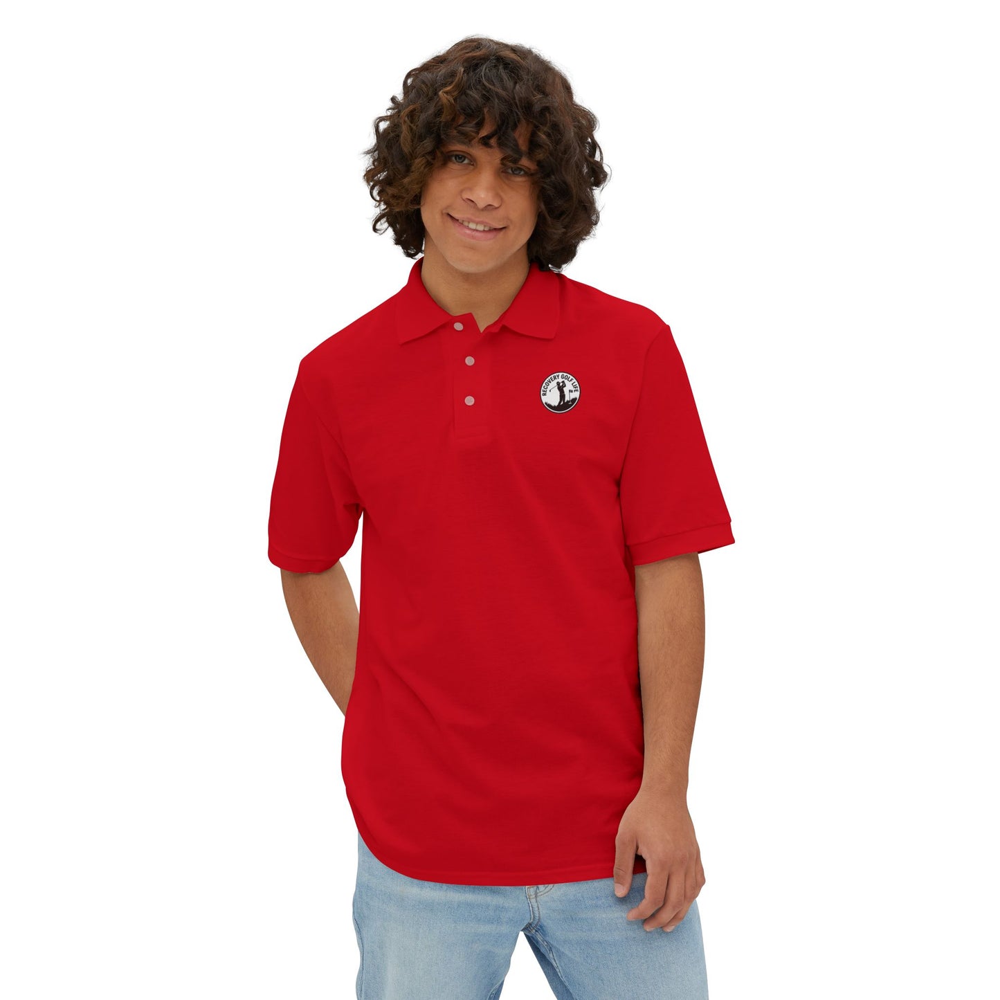 Classic Golf Crest Polo | Men's Polo, Embroidered Chest Logo
