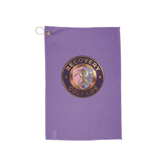Recovery Golf Life Golf Towel | recovery emblem, golf accessory