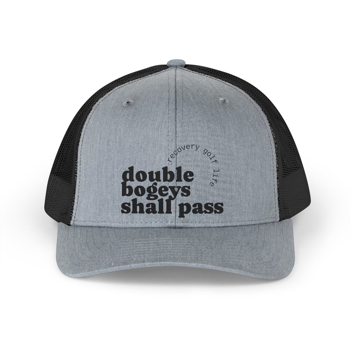 "Double Bogeys Shall Pass" Sobriety Golf Hat — Funny Recovery Cap