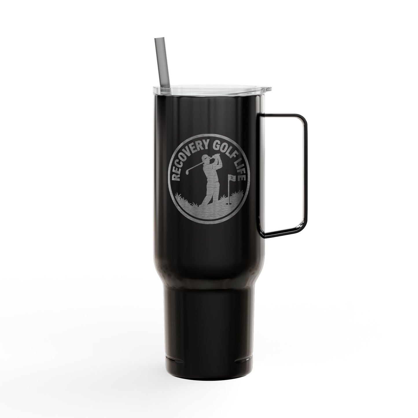One Putt at a Time Tumbler | Engraved 40oz Insulated Travel Cup with Lid